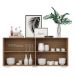 Aparador Buffet 4 Portas c/ Pés Quadrados Veneza Multimóveis Rustic/Branco