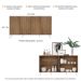 Aparador Buffet 4 Portas c/ Pés Retrô Veneza Multimóveis Rustic/Branco