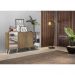 Aparador Buffet 4 Portas com Espelho Retrô Vegas Multimóveis V3562 Rustic/Branco