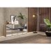 Aparador Buffet 4 Portas com Espelho Vegas Multimóveis V3558 Rustic