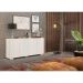 Aparador Buffet 4 Portas com Pés Quadrados Veneza Multimóveis V3557 Branco