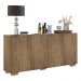 Aparador Buffet 4 Portas com Pés Quadrados Veneza Multimóveis V3557 Rustic/Natural