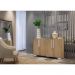Aparador Buffet 4 Portas com Pés Quadrados Viena Multimóveis V3607 Rustic/Branco