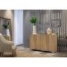 Aparador Buffet 4 Portas com Pés Quadrados Viena Multimóveis V3607 Rustic/Natural