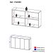 Aparador Buffet 4 portas Multimóveis Veneza FG3555 Branco