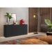 Aparador Buffet 4 portas Veneza Multimóveis V3555 Preto