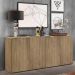 Aparador Buffet 4 portas Veneza Multimóveis V3555 Rustic