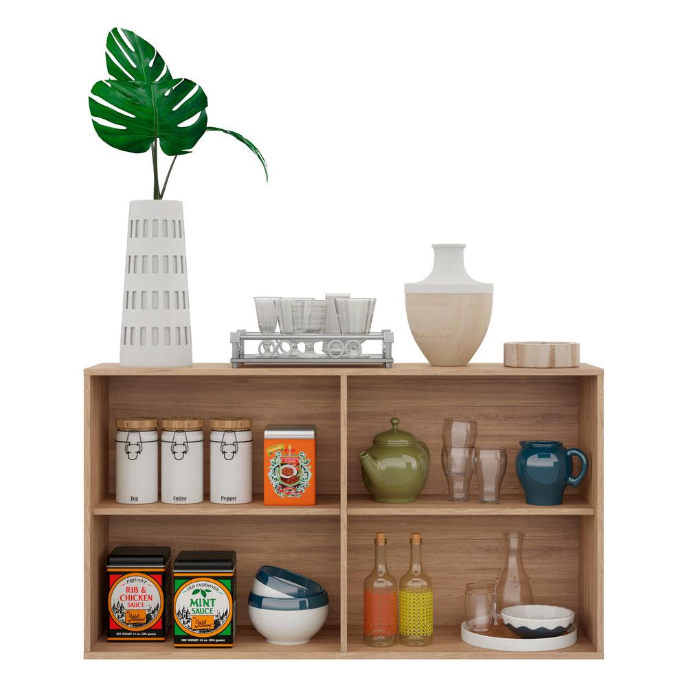 Aparador Buffet 4 portas Viena Multimóveis Rustic/Branco