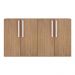 Aparador Buffet 4 portas Viena Multimóveis Rustic/Branco