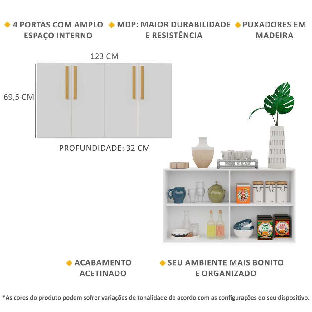 Aparador Buffet 4 portas Viena Multimóveis V3604