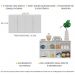 Aparador Buffet 4 portas Viena Multimóveis V3604 Branco