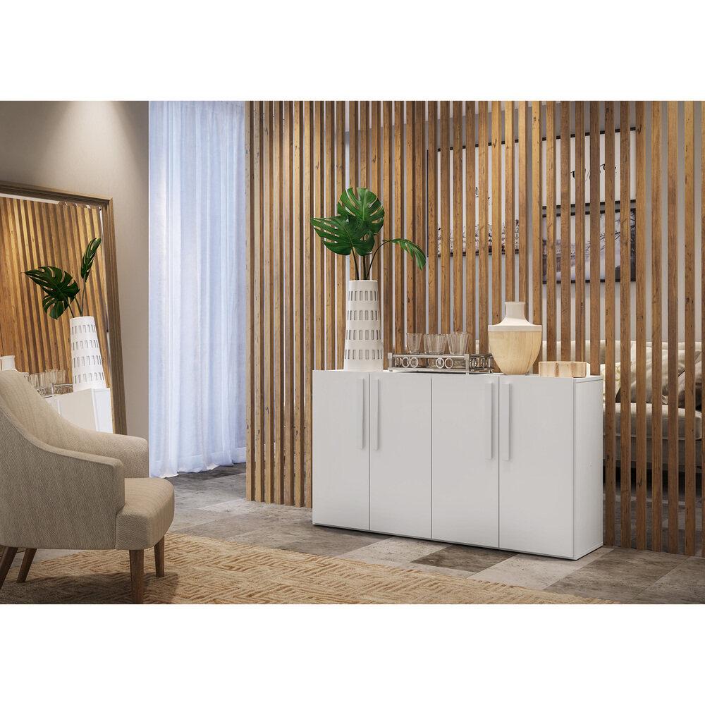 Aparador Buffet 4 portas Viena Multimóveis V3604 Branco