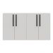 Aparador Buffet 4 portas Viena Multimóveis V3604 Branco/Preto