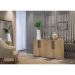 Aparador Buffet 4 portas Viena Multimóveis V3604 Rustic/Preto