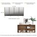 Aparador Buffet 4 portas com Espelho Retrô Vegas Multimóveis V3559 Rustic/Branco
