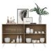 Aparador Buffet 4 portas com Espelho Retrô Vegas Multimóveis V3559 Rustic/Branco