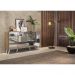 Aparador Buffet 4 portas com Espelho Retrô Vegas Multimóveis V3559 Rustic/Branco