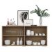 Aparador Buffet 4 portas com Espelho e Pés Quadrados Vegas Multimóveis V3560 Rustic/Branco