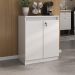 Aparador Buffet 60cm 2 Portas com Chave Multimóveis CR50099 Branco