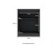 Aparador Buffet 60cm 2 Portas com Chave Multimóveis CR50099 Preto