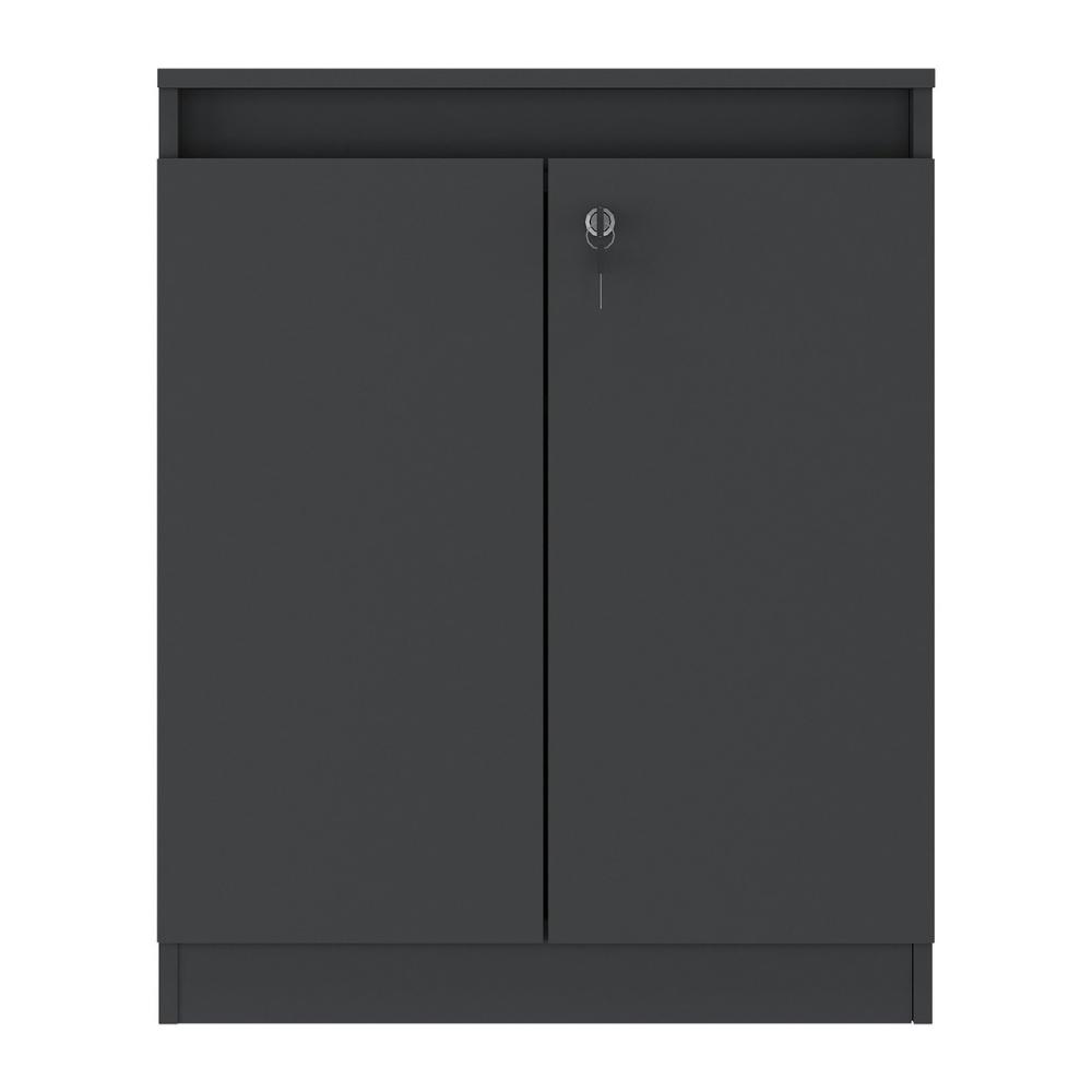 Aparador Buffet 60cm 2 Portas com Chave Multimóveis CR50099 Preto
