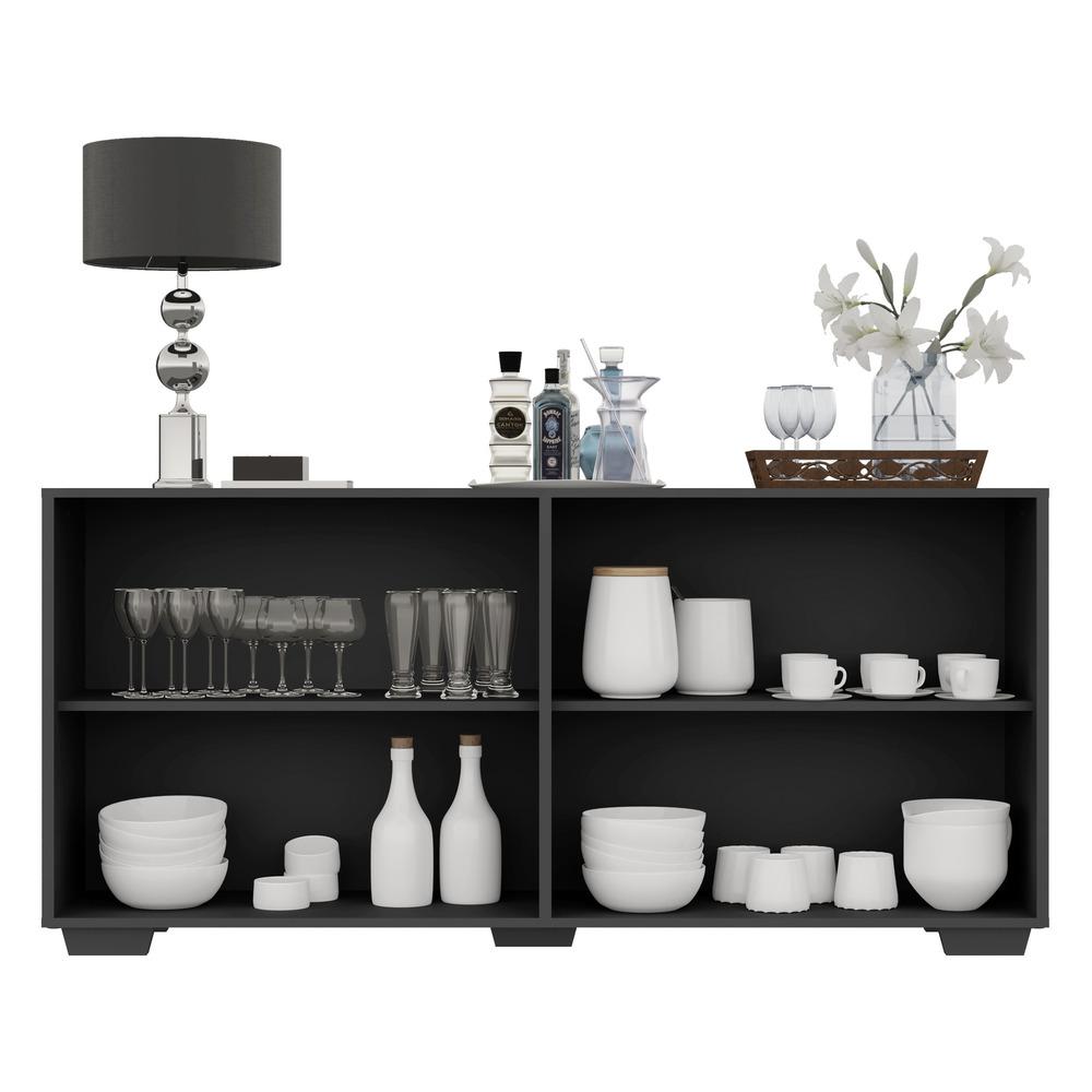 Aparador Buffet Multimóveis Veneza 4 Portas FG3557 Preto