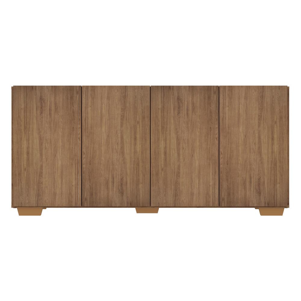 Aparador Buffet Multimóveis Veneza 4 Portas FG3557 Rustic/Natural