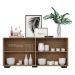 Aparador Buffet Multimóveis Veneza 4 Portas FG3557 Rustic/Preto