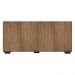 Aparador Buffet Multimóveis Veneza 4 Portas FG3557 Rustic/Preto