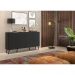 Aparador Buffet Retrô Multimóveis Veneza 4 Portas FG3556 Preto