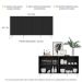 Aparador Buffet Retrô Multimóveis Veneza 4 Portas FG3556 Preto/Branco