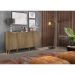 Aparador Buffet Retrô Multimóveis Veneza 4 Portas FG3556 Rustic/Natural