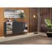 Aparador Buffet Retrô com Espelho Multimóveis Vegas FG3562 Preto