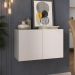 Aparador Buffet Suspenso 2 Portas Multimóveis MP8000 Branco