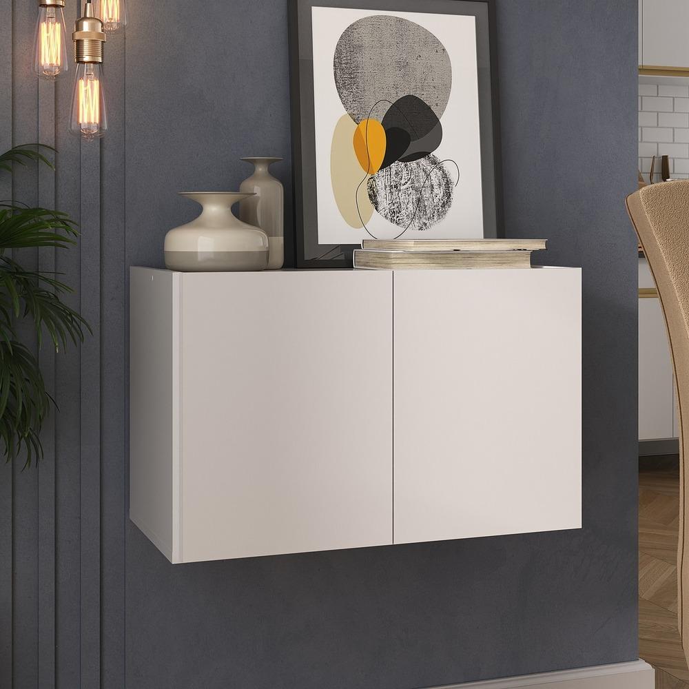 Aparador Buffet Suspenso 2 Portas Multimóveis MP8000 Branco