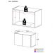 Aparador Buffet Suspenso 2 Portas Multimóveis MP8000 Rustic