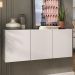 Aparador Buffet Suspenso 3 Portas Multimóveis MP8001 Branco