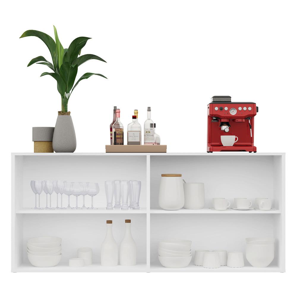 Aparador Buffet Suspenso Multimóveis Veneza 4 Portas FG3594 Branco