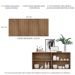 Aparador Buffet Suspenso Multimóveis Veneza 4 Portas FG3594 Rustic