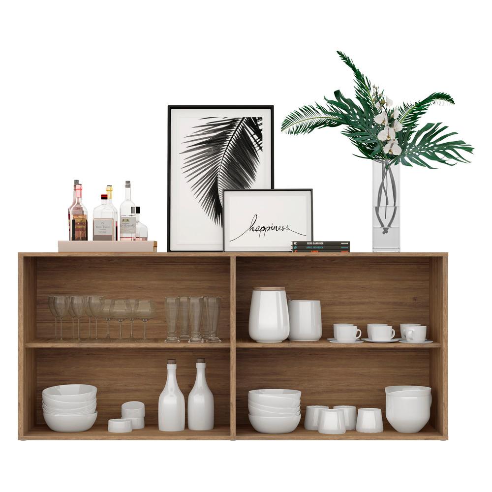 Aparador Buffet Suspenso Multimóveis Veneza 4 Portas FG3594 Rustic
