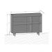 Aparador Buffet com 3 Portas Retrô 135cm Multimóveis CR50104 Cinamomo/Off White