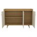 Aparador Buffet com 3 Portas Retrô 135cm Multimóveis CR50104 Cinamomo/Off White