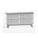 Aparador Buffet com 4 Portas Retrô 160cm Multimóveis CR50103 Cinamomo/Branco