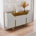 Aparador Buffet com 4 Portas Retrô 160cm Multimóveis CR50105 Off White/Naturalle