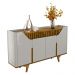 Aparador Buffet com 4 Portas Retrô 160cm Multimóveis CR50105 Off White/Naturalle