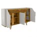 Aparador Buffet com 4 Portas Retrô 160cm Multimóveis CR50105 Off White/Naturalle