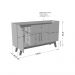 Aparador Buffet com 4 Portas e 1 Gaveta Retrô 136cm Multimóveis CR50102 Branco/Cinamomo
