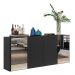 Aparador Buffet com Espelho Multimóveis Vegas FG3561 Preto