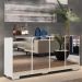 Aparador Buffet com Espelho Multimóveis Vegas com 4 Portas FG3560 Branco