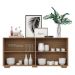 Aparador Buffet com Espelho Multimóveis Vegas com 4 Portas FG3560 Rustic/Natural